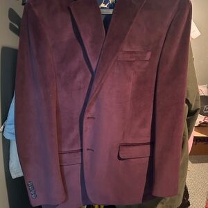 Men's Burgundy Blazer